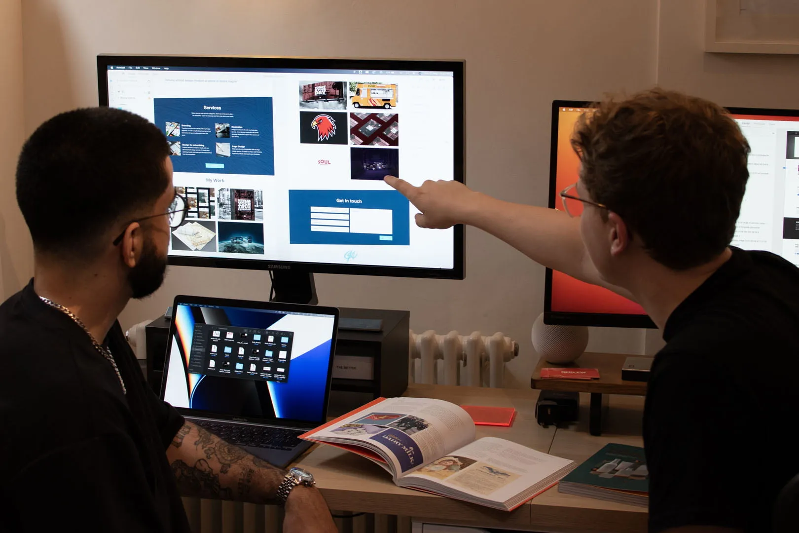 Berlew design studio team collaborating in the Nottingham office