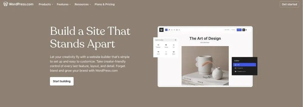 WordPress dashboard and block editor on a self-hosted site