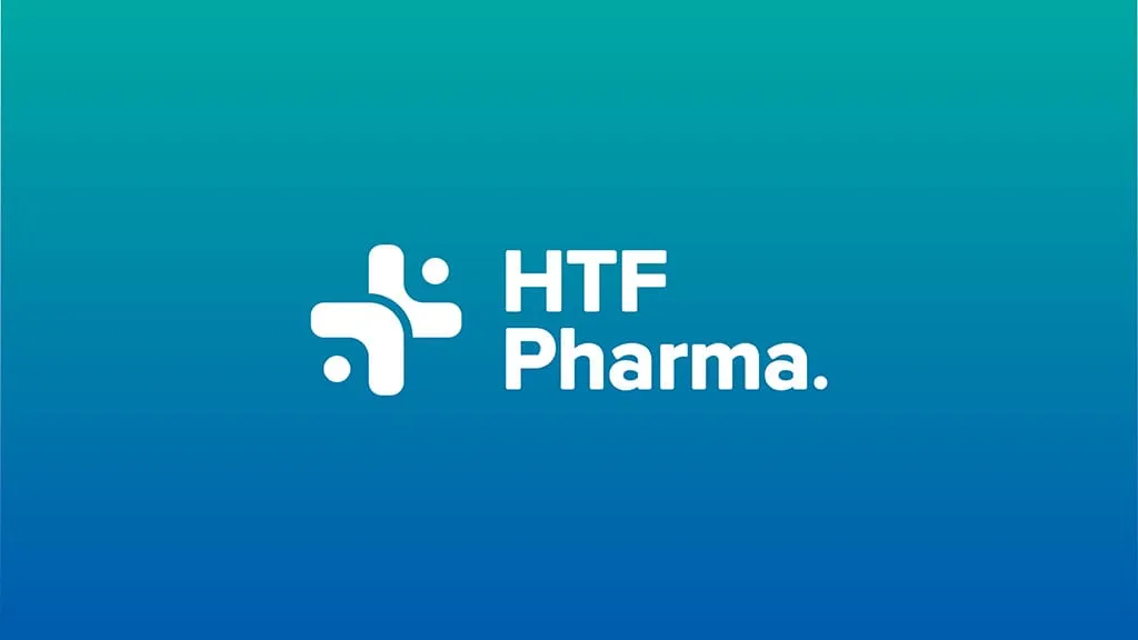 HTF Pharma website homepage designed by Berlew Design Studio.