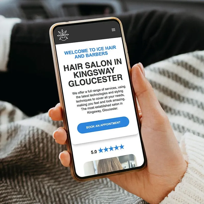 Ice Hair and Barbers print and brand work by Berlew.